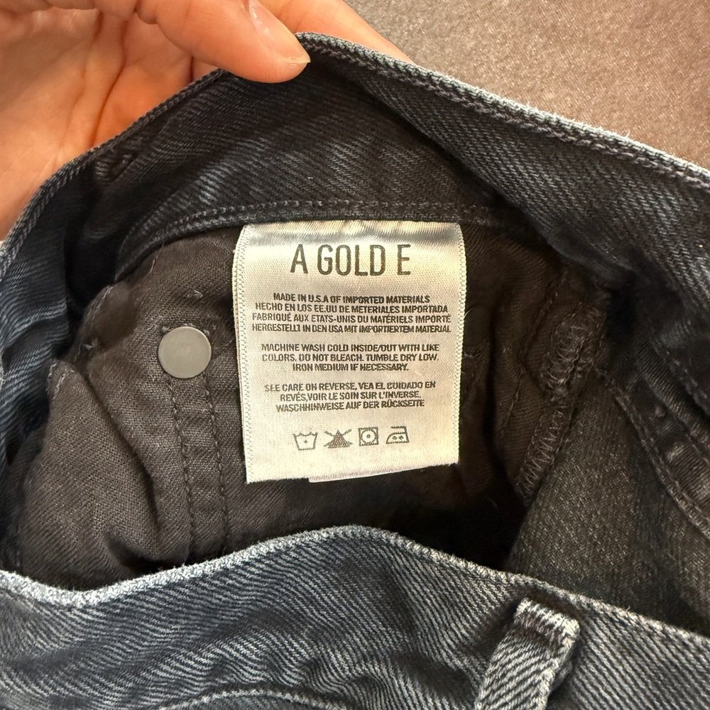 AGOLDE Black Straight-Leg Jeans – Worn Once, Like NEW! - Picture 4 of 10